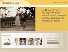 Tablet Screenshot of bridalsbyjoyce.com